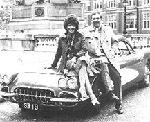 Robert and Shirley Bassey with her new car